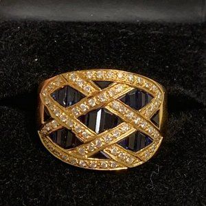 Le Vian Sapphire and Diamond Ring